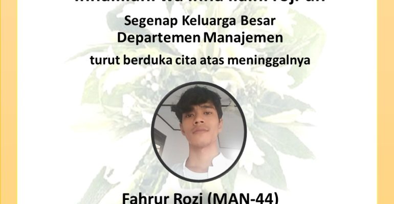 Berita Duka Cita - Fahrur Rozi