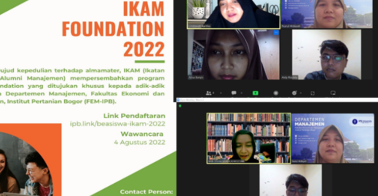 IKAM KEMBALI MEMBERIKAN BEASISWA IKAM FOUNDATION BERUPA BANTUAN UKT KEPADA MAHASISWA PROGRAM SARJANA MANAJEMEN